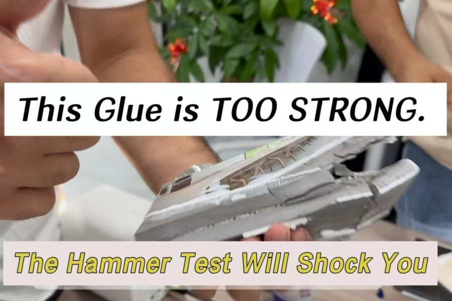 Testen der Grenzen von Molibon: Was passiert, wenn ein Hammer auf unseren Klebstoff trifft?