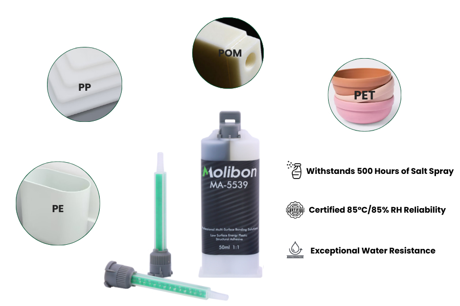 Weather Resistant Adhesive for POM